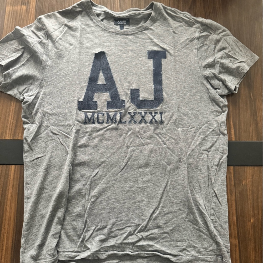 Armani Jeans Gray Short Sleeve Tee